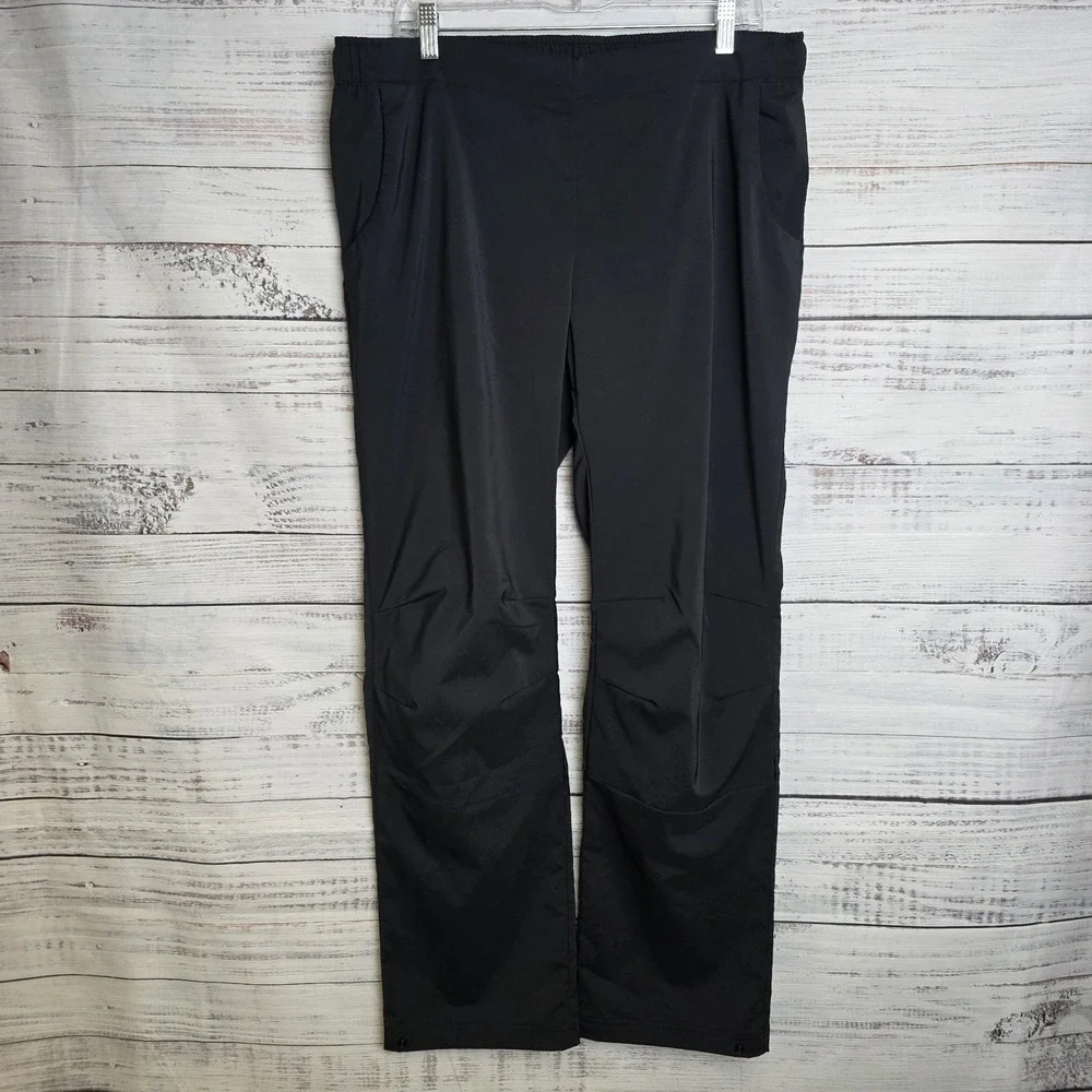 Adidas Terrex Multi Woven Black Hiking Trail Pants Mens XL Articulated Knee